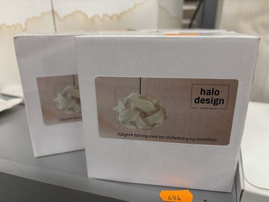 4 stk. fatninger HALO DESIGN m.fl.