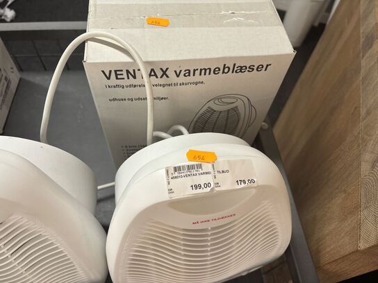 5 stk. varmeblæsere VENTAX, GN BELYSNING m.fl.