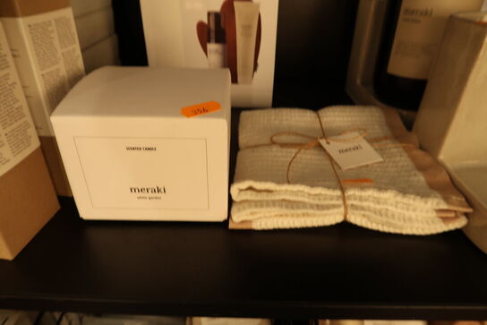 Duftlys MERAKI samt klud