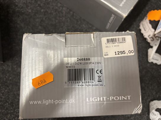 Væglampe LIGHT-POINT Deli 1 2x2W