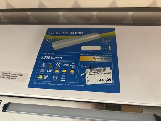 Div. Lysarmaturer DIOLUX Line m.fl.