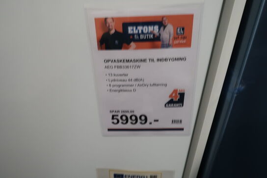 Opvaskemaskine til indbygning AEG FBB33617ZW