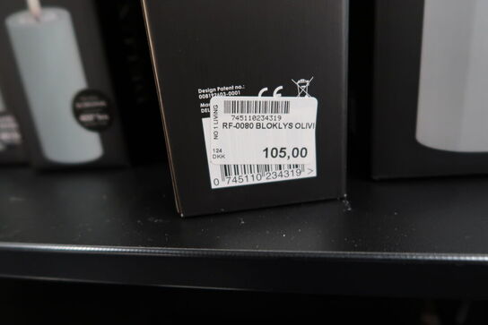 4 pakker bloklys DELUXE Homeart