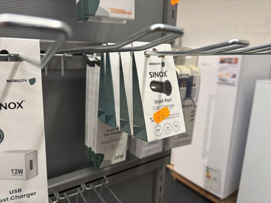 Div. Kabler, ladere, adaptere SINOX m.fl.