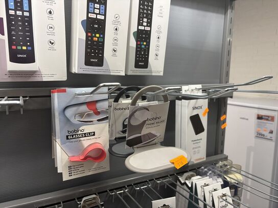 Div. Mobilholdere BOBINO samt 2 stk. powerbanks