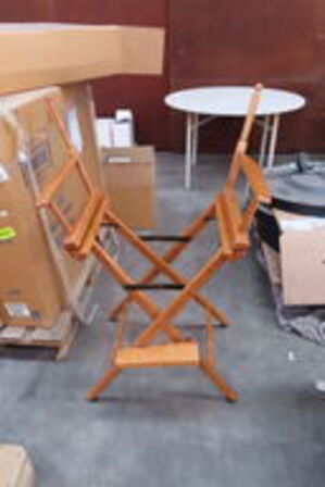 2 stk. Instruktørstol uden betræk