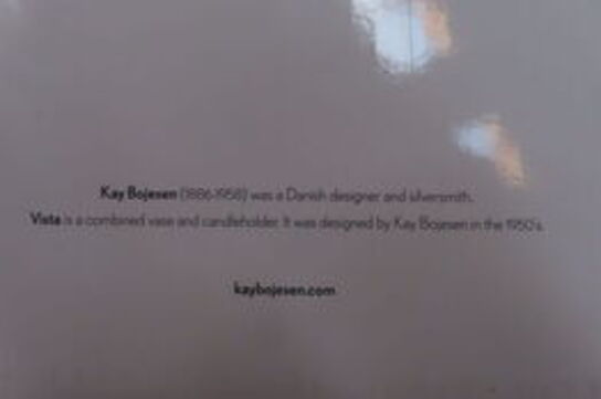 2 stk. Lysestage KAJ BOYESEN VISTA