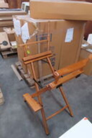 2 stk. Instruktørstol uden betræk