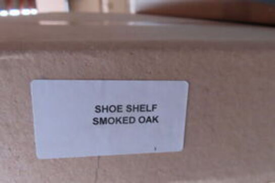 10 stk. SHOE SHELF SMOKED OAK
