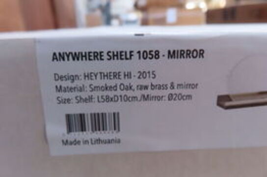 10 stk. ANYWHERE SHELF 1058 - MIRROR/OAK