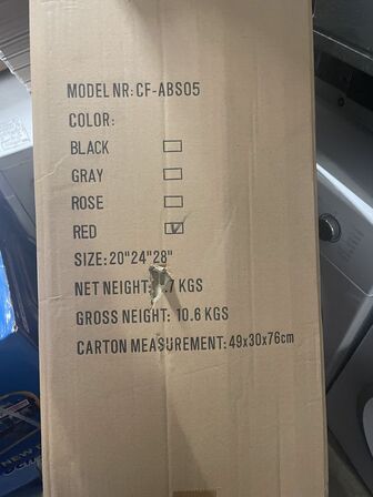 Kuffertsæt TRAVELO Rød.