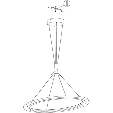 Eglo hornitos-c smartlight dæmpbar led rgb pendel lampe m.remote(ubrugt)