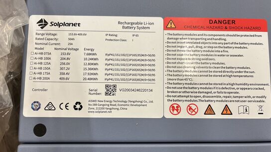 1 stk. Batteri SOLPLANET