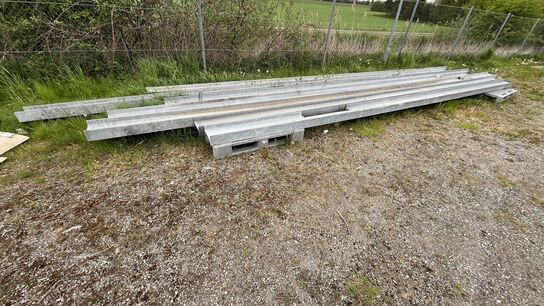 7 Stk. Galvaniserede Stålbjælker  type 304