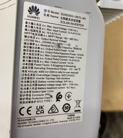 Solar Inverter HUAWEI SUN2000 + dele