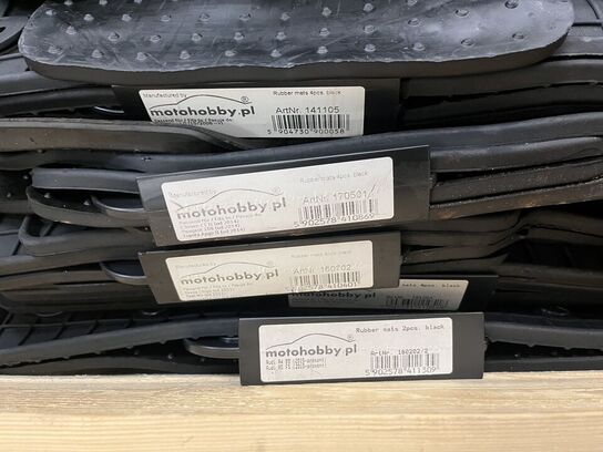 44 stk. bilmåtter, ass. Farver og størrelser