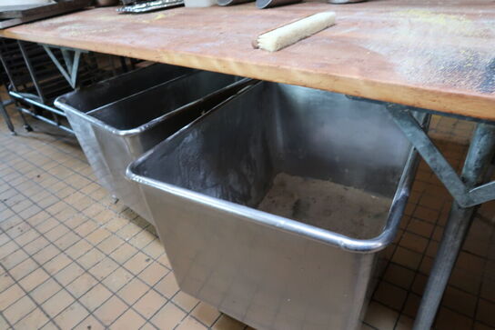 2 stk. rustfri opbevaring