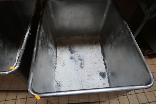 2 stk. rustfri opbevaring