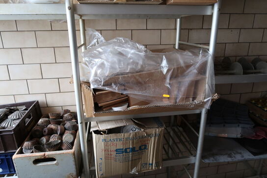 Div. Engangsservice, indpakning m.m. på reoler