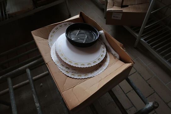 Div. Engangsservice, indpakning m.m. på reoler