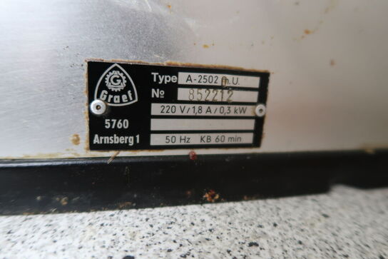 Pålægsmaskine GRAEF A-2502 m.U