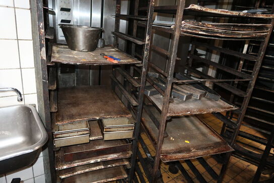 3 stk. stikvogne med div. Bageplader