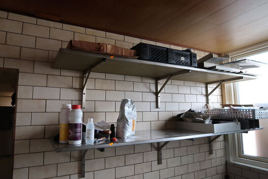 2 stk. rustfri lagerreoler