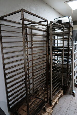 3 stk. stikvogne med div. bageplader