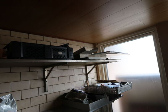 2 stk. rustfri lagerreoler