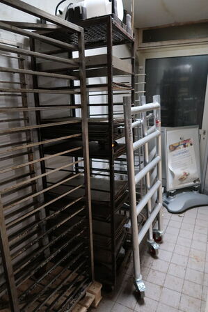 3 stk. stikvogne med div. bageplader