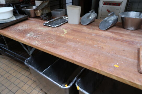 Bagerbord uden indhold