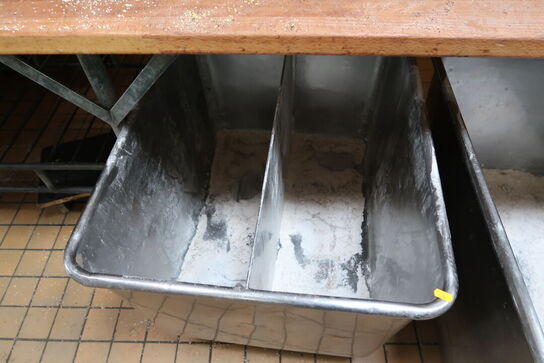 2 stk. rustfri opbevaring