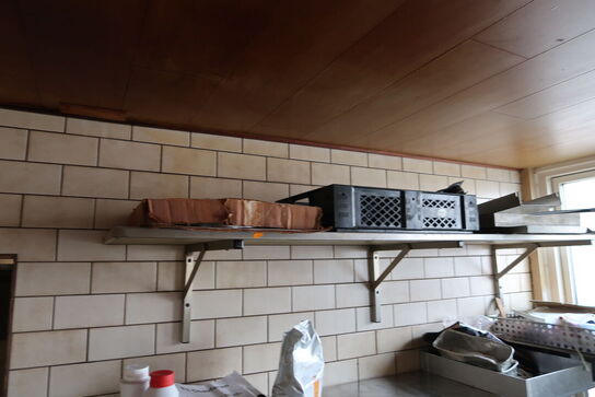 2 stk. rustfri lagerreoler