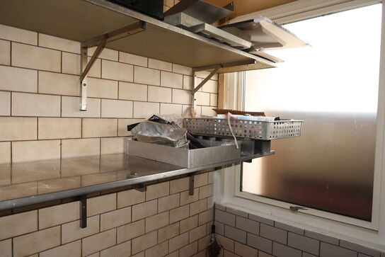 2 stk. rustfri lagerreoler