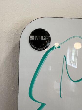 Whiteboard/tavle NAGA 150x117 cm