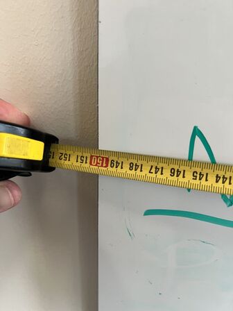 Whiteboard/tavle NAGA 150x117 cm