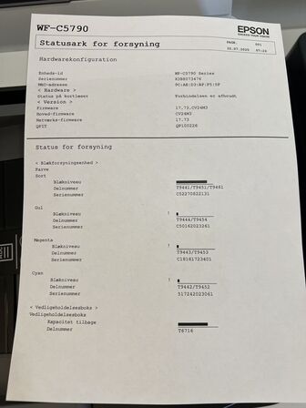 Multifunktionsprinter EPSON WorkForce Pro WF-C5790