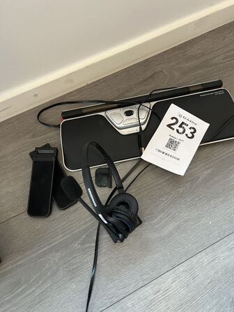 Rollermouse og SENNHEISER headset