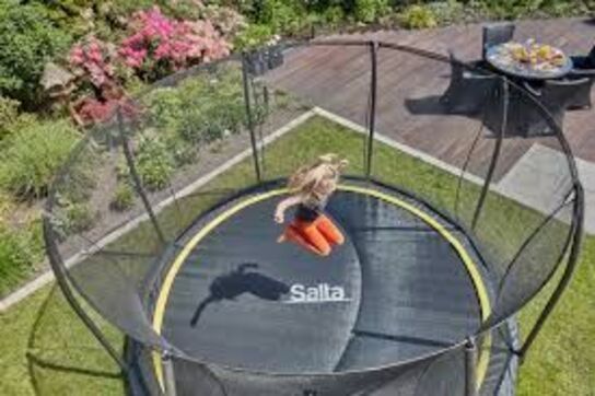 Salta Comfort Edition trampolin sort inkl. sikkerhedsnet Ø427 cm 