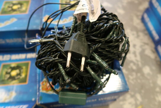 8 pk. LED lyskæder, 100LED varm hvid