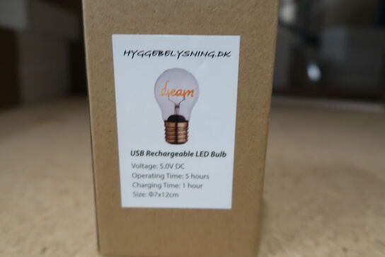 4 stk. DREAM LED genopladelig - trådløs pære