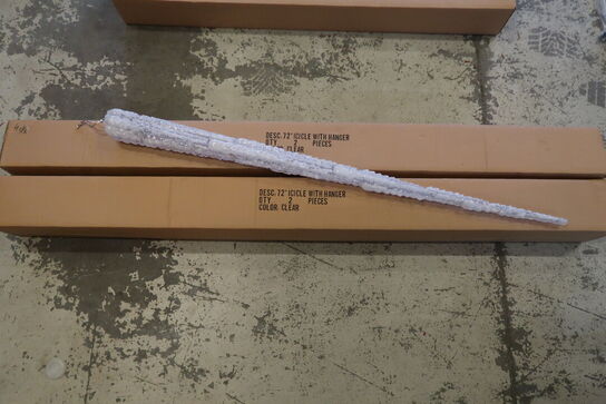 4 stk. Deko istapper - 185 cm 