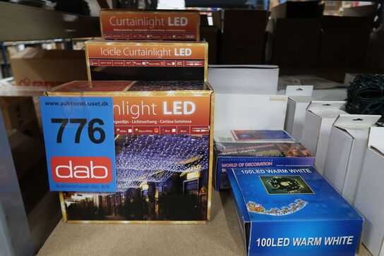 Kæmpe parti LED lyskæder m.m. 