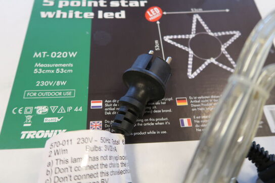 3 stk. Tronix LED stjerner - 53 cm 