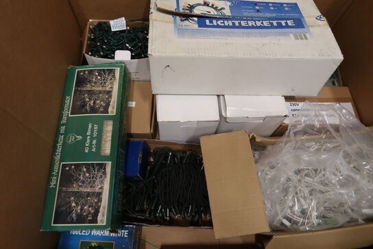Kæmpe parti LED lyskæder m.m. 