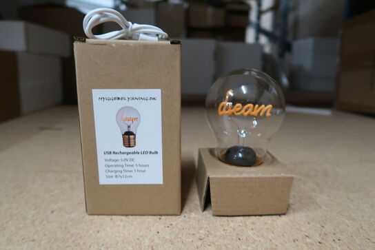 4 stk. DREAM LED genopladelig - trådløs pære