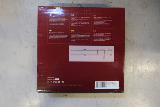 3 pk. Bee Rope Light, LED lysreb, 12 meter, 230V, Grøn