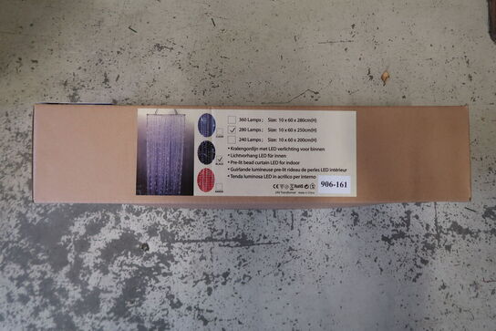 Perlegardin med LED 280 pærer