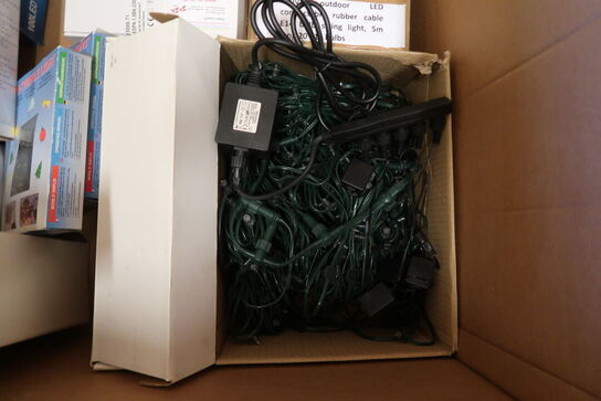 Kæmpe parti LED lyskæder m.m. 