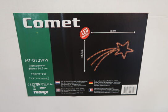 5 stk. Comet LED stjerneskud - 83x34,5 cm 